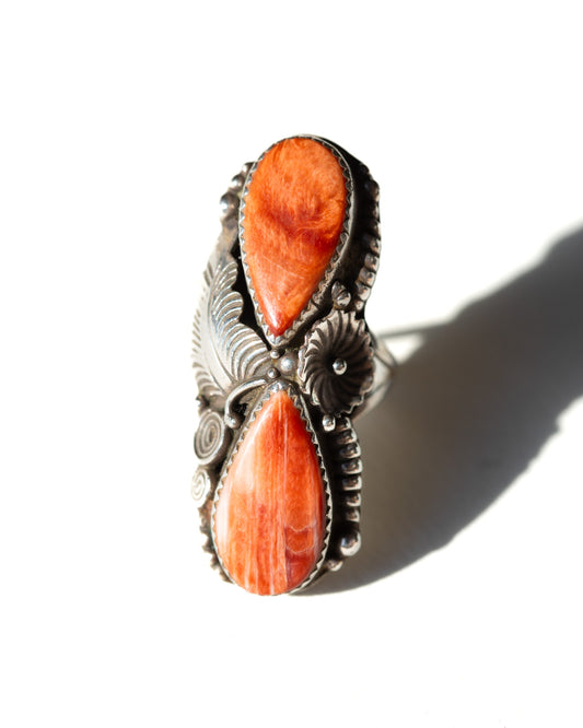 NAVAJO CORAL RING