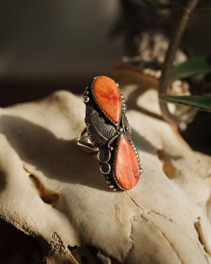 NAVAJO CORAL RING