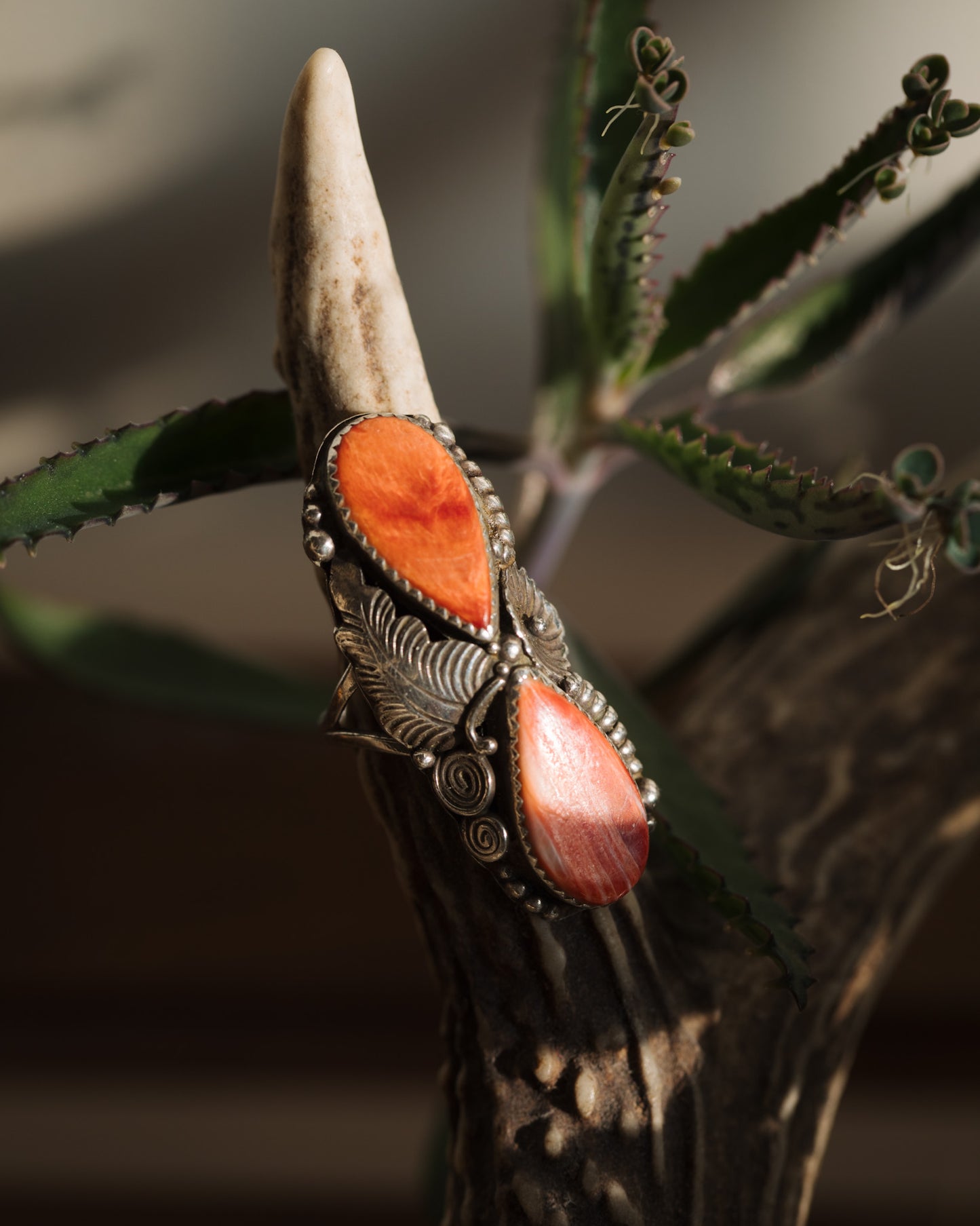 NAVAJO CORAL RING