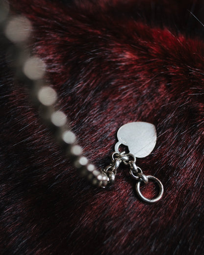 SILVER TOGGLE HEART BRACELET