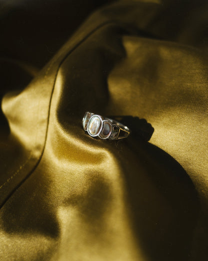 TRIPLE ABALONE RING