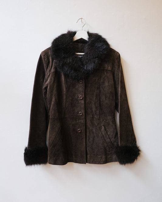 FUR TRIM SUEDE