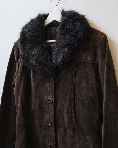 FUR TRIM SUEDE