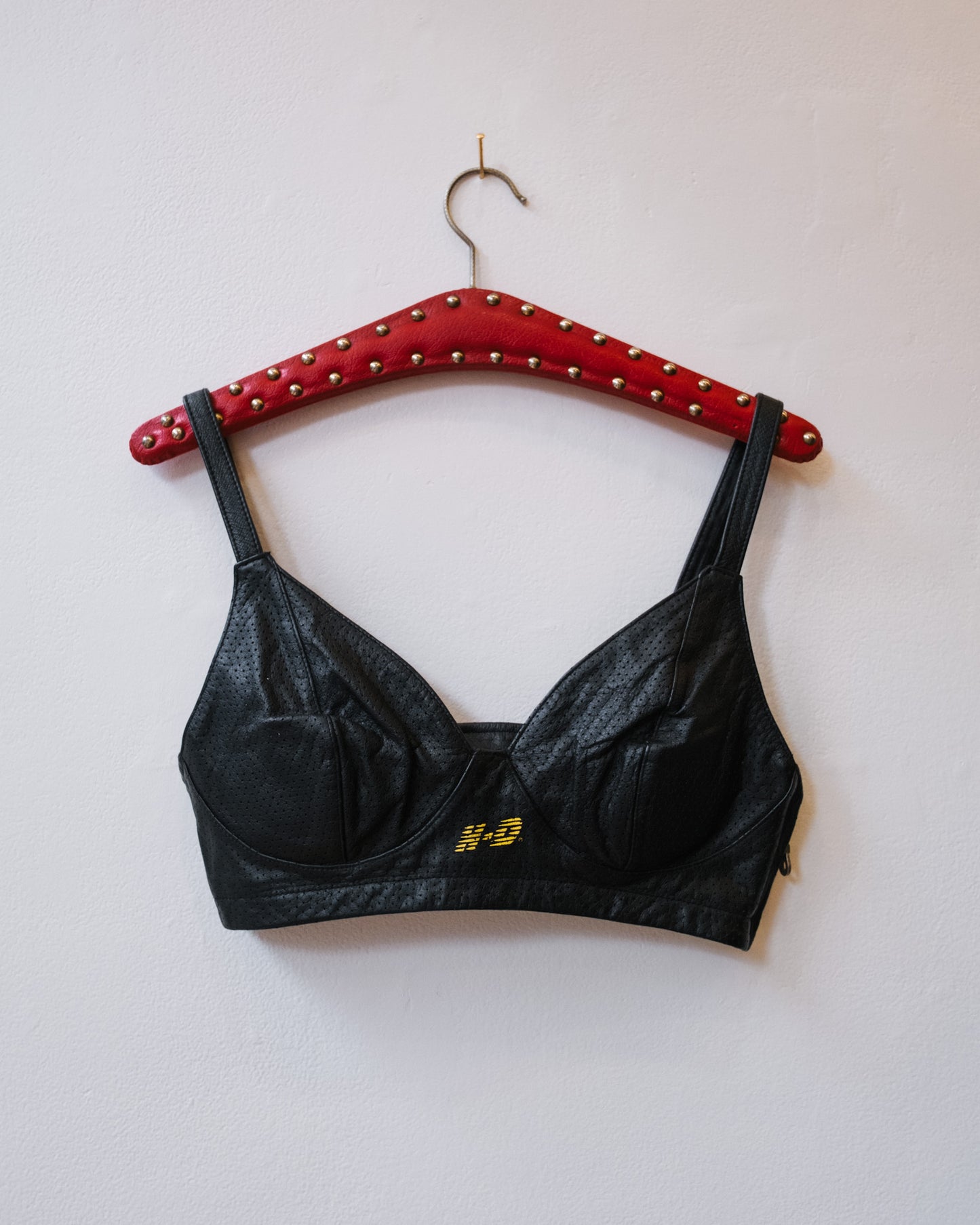 LEATHER MOTO BRA