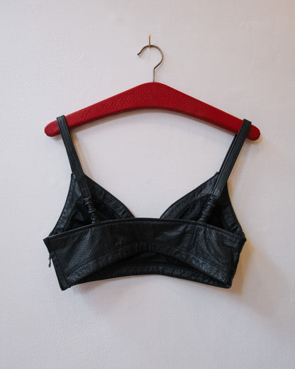 LEATHER MOTO BRA