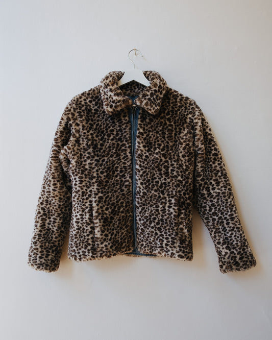 LEOPARD REVERSIBLE  COAT
