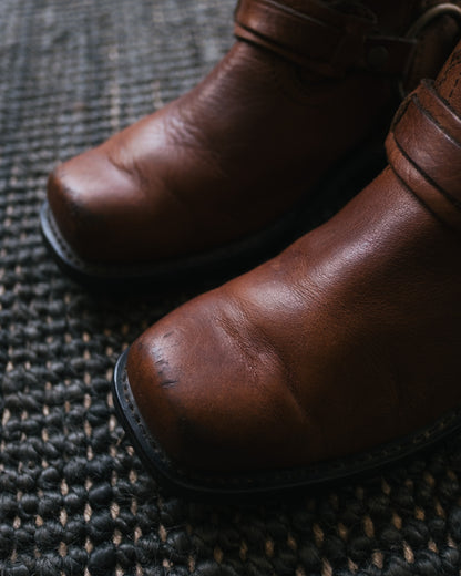 CARAMEL HARNESS BOOTS
