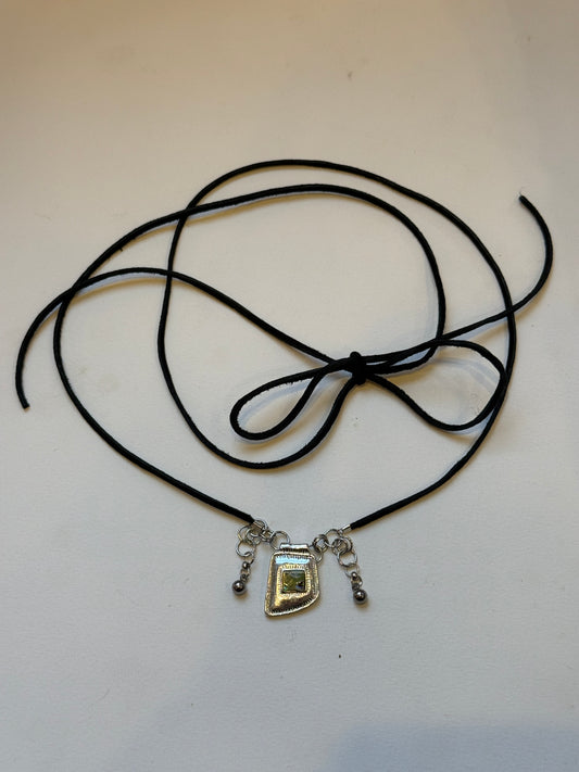 silver shell wrap necklace